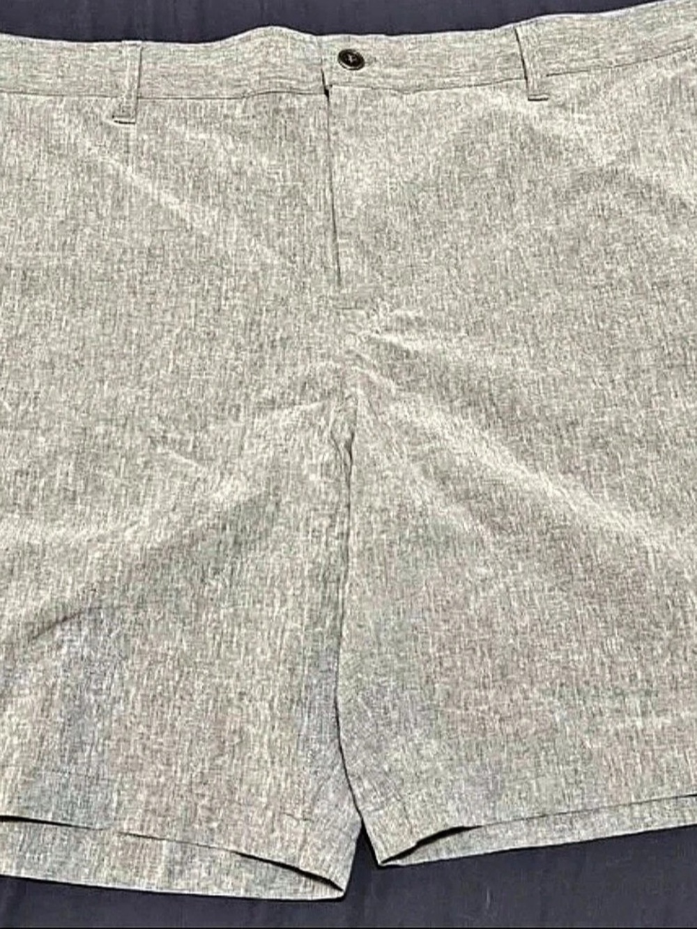 32 Degrees Cool Performance Stretch Chino Shorts Gray Waist 42